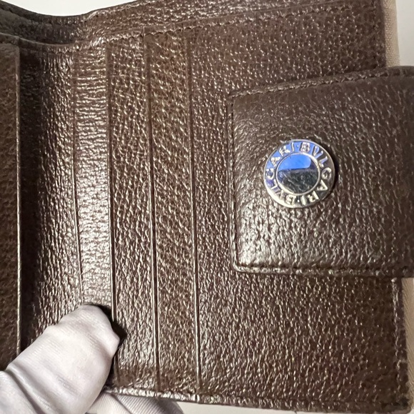 BVLGARI CANVAS PRINTED COMPACT WALLET - Picture 8 of 8